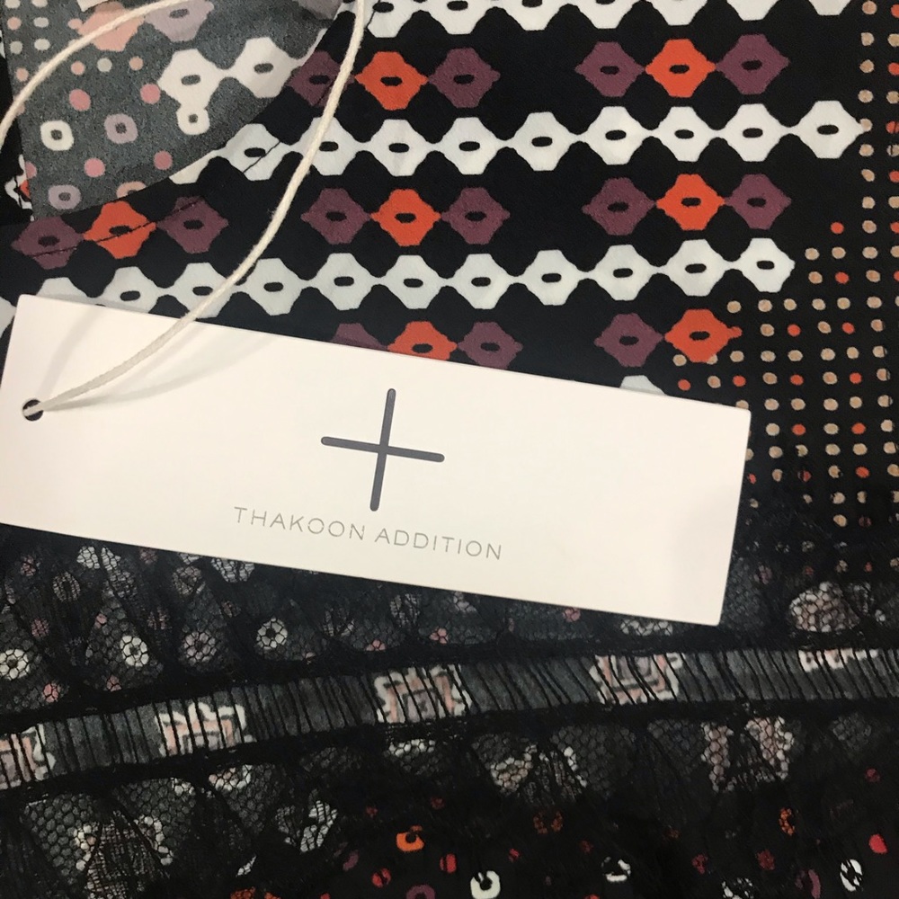 Thakoon Addition Lace Inset Multi Print Tank - image 3